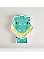 Lights4fun Green Dinosaur Childrens Wall Light - Image 1 of 2