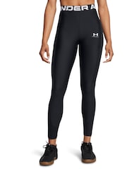 Under Armour Black HeatGear Rib Leggings - Image 2 of 4