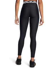 Under Armour Black HeatGear Rib Leggings - Image 3 of 4