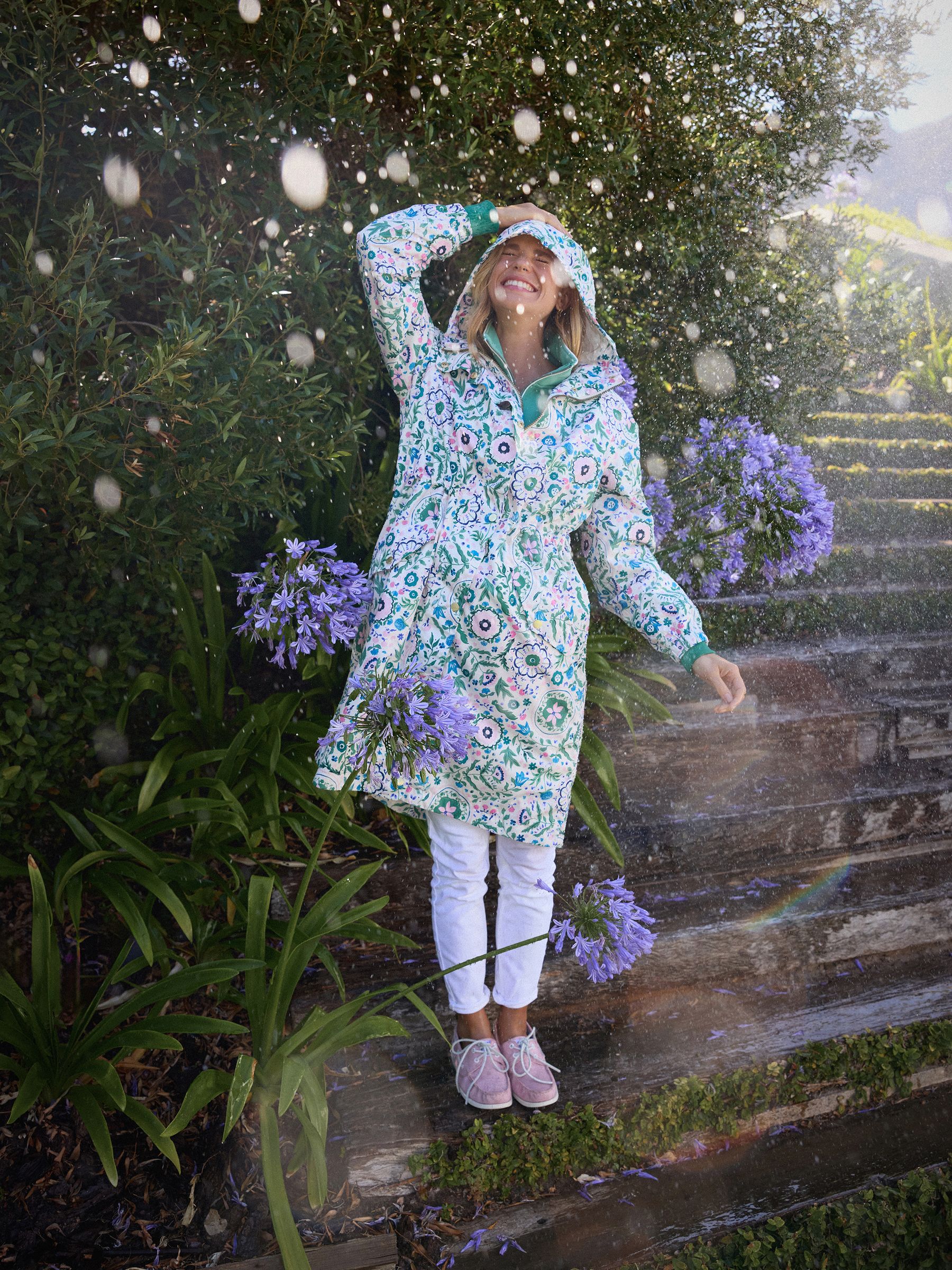 Buy Joules Holkham Floral Waterproof Packable Raincoat With Hood from Next Ireland