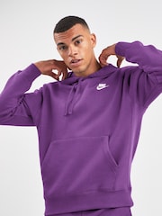 Nike Lilac Purple Club Pullover Hoodie - Image 1 of 3