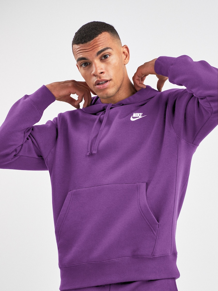 Nike Lilac Purple Club Pullover Hoodie - Image 1 of 3