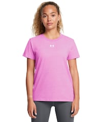 rožnata - majica s kratkimi rokavi Under Armour Campus Core - Slika 1 iz 4