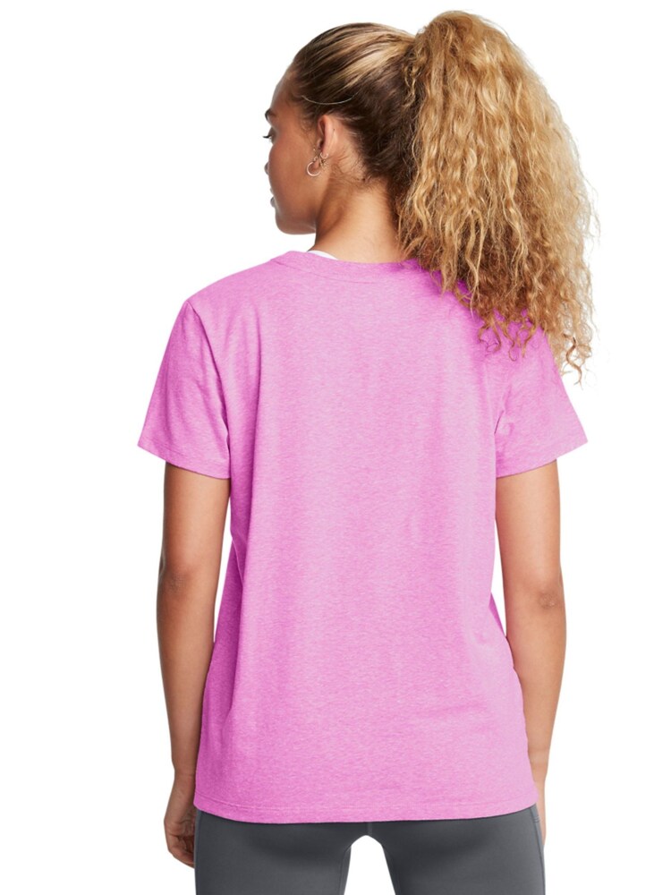 Under Armour Pink Campus Core T-Shirt - Image 2 of 4 Under Armour Pink Campus Core T-Shirt - Image 2 of 4