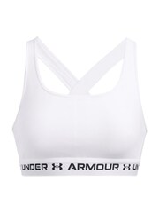 Under Armour White Crossback Mid Support Bra - Image 3 of 4