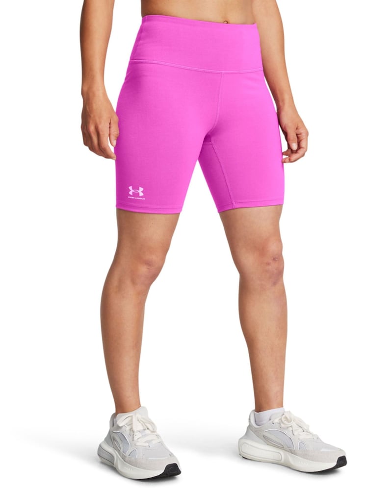 Under Armour Pink Campus 7 in Shorts - Image 1 of 4 Under Armour Pink Campus 7 in Shorts - Image 1 of 4
