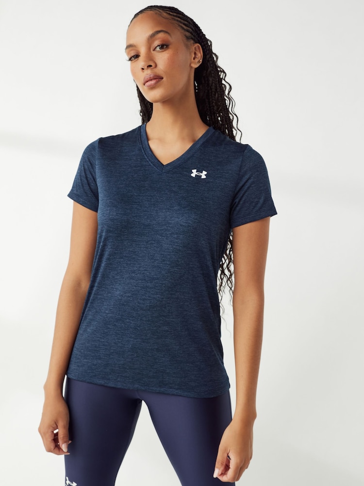 أزرق كروم - تي شيرت برقبة سبعة من Under Armour - صورة 1 من 6 أزرق كروم - تي شيرت برقبة سبعة من Under Armour - صورة 1 من 6