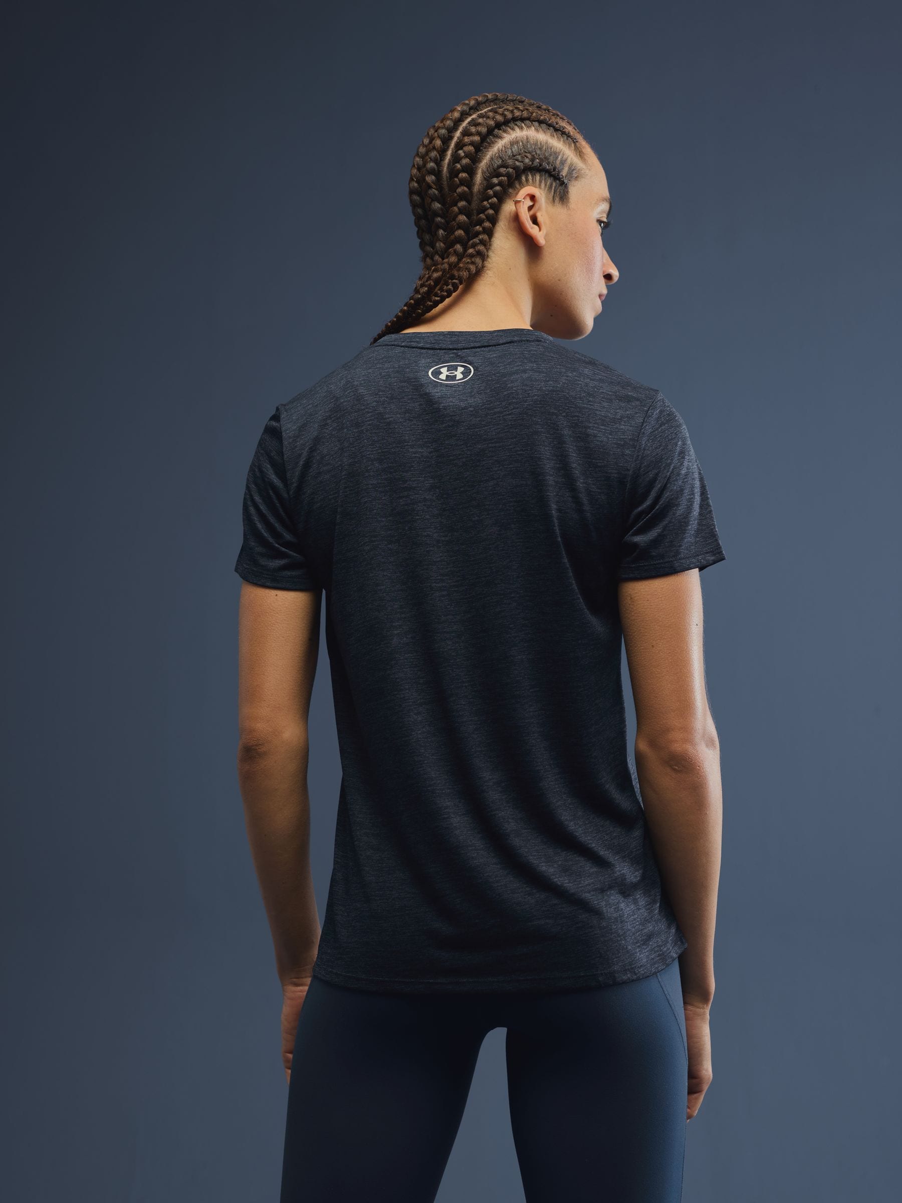 Next：日本 ネイビー ブルー - Under Armour Tech ツイスト Vネック T