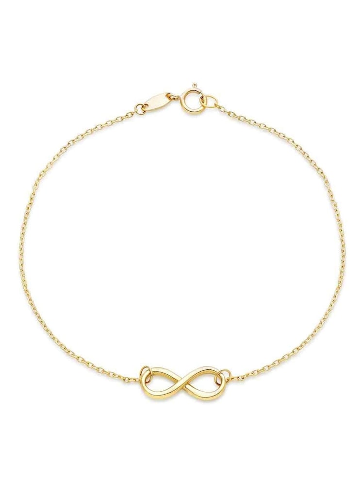 Beaverbrooks 9ct Gold Infinity Bracelet - Image 1 of 3