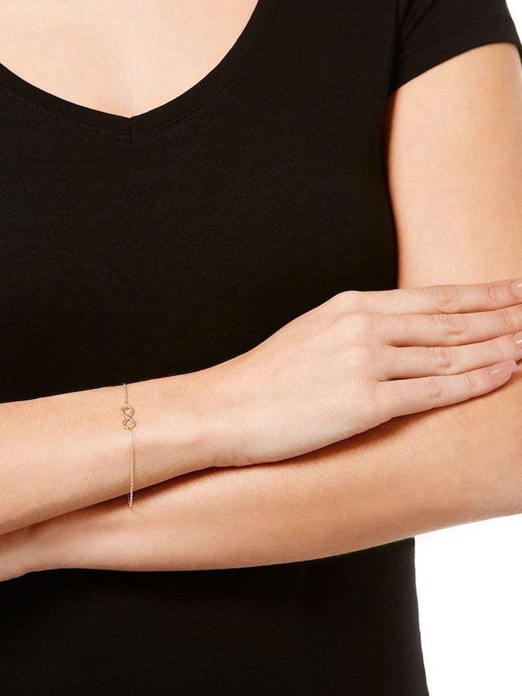 Beaverbrooks 9ct Gold Infinity Bracelet - Image 2 of 3