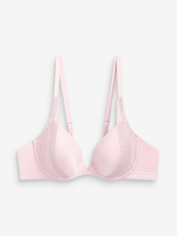Lipsy Lace Lightly Padded Plunge Bra - Image 3 of 3