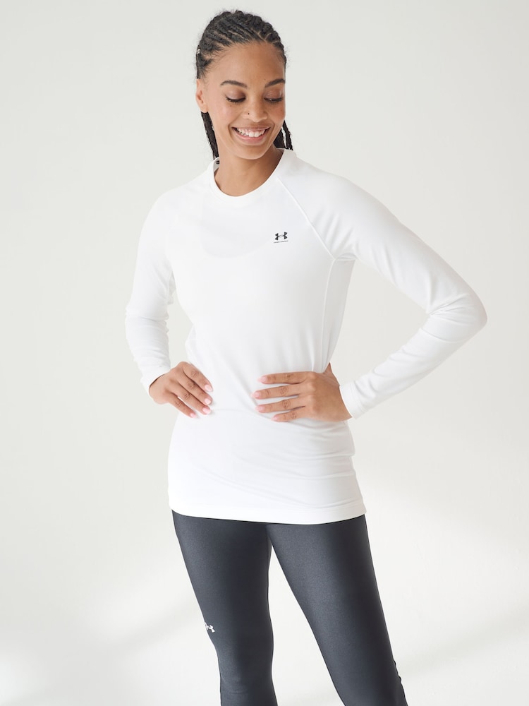 Under Armour White UA CG Authentics Crew Sweatshirt - Image 1 of 5