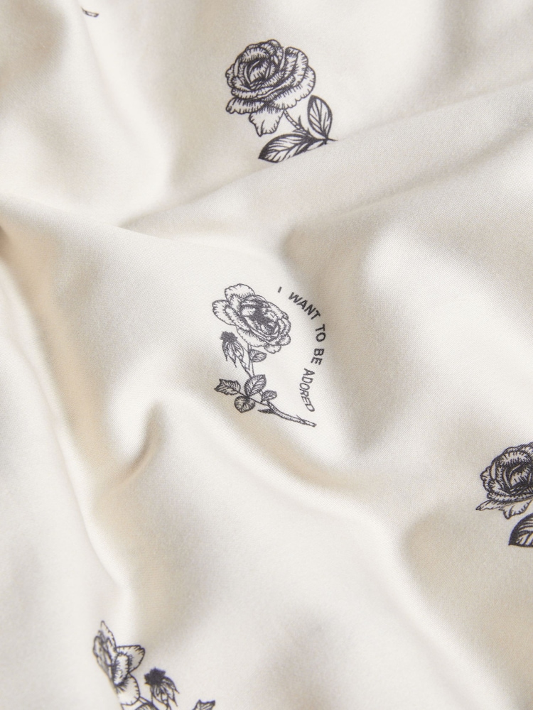 Rockett St George Rock & Rose 200 Thread Count Duvet Cover and Pillowcase Set - Image 4 of 5