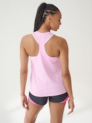 Under Armour Pink Chrome Knockout Novelty Tank - Image 3 of 7