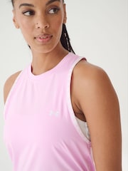 Under Armour Pink Chrome Knockout Novelty Tank - Image 5 of 7