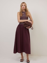 Nobodys Child Purple Ingrid Midi Dress - Image 1 of 5
