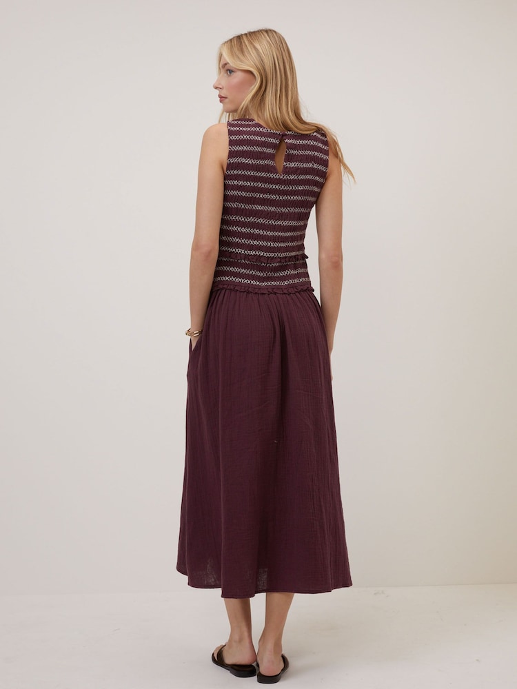Nobodys Child Purple Ingrid Midi Dress - Image 2 of 5