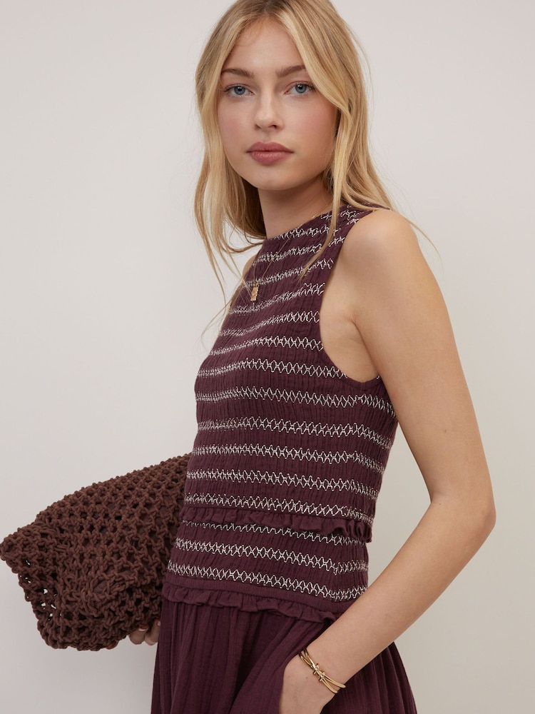 Nobodys Child Purple Ingrid Midi Dress - Image 5 of 5