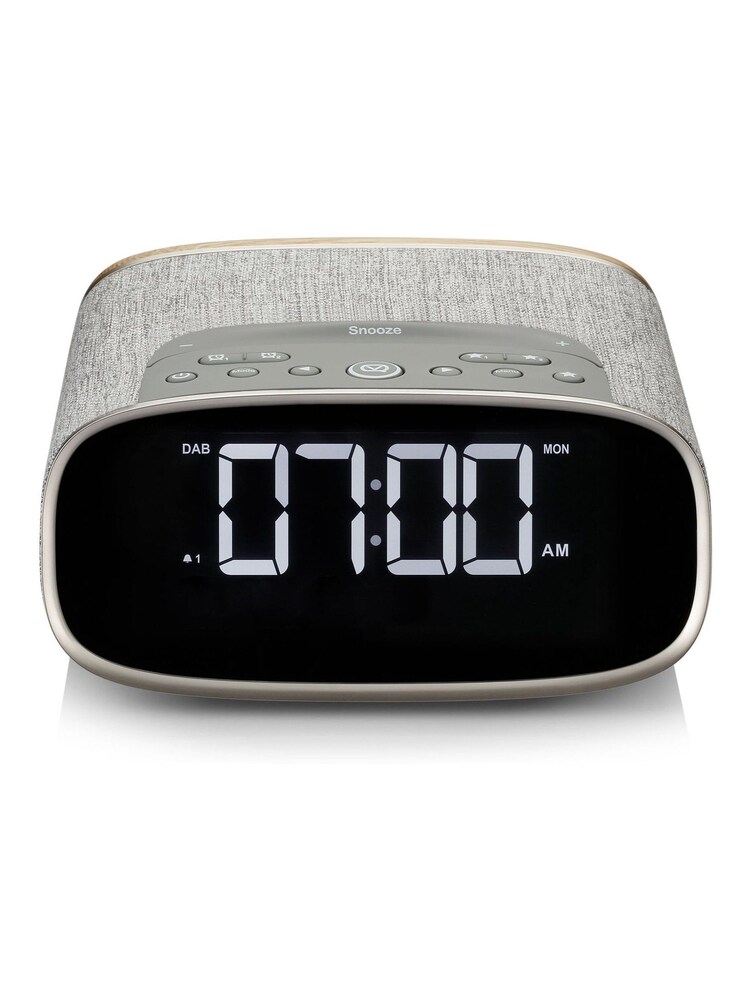 VQ Brown Lark Bedside Radio Oak DAB/FM/BT Radio - Image 2 of 6