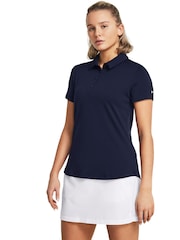 Under Armour Blue Golf Play Off Small Logo Polo Shirt - Image 1 of 4