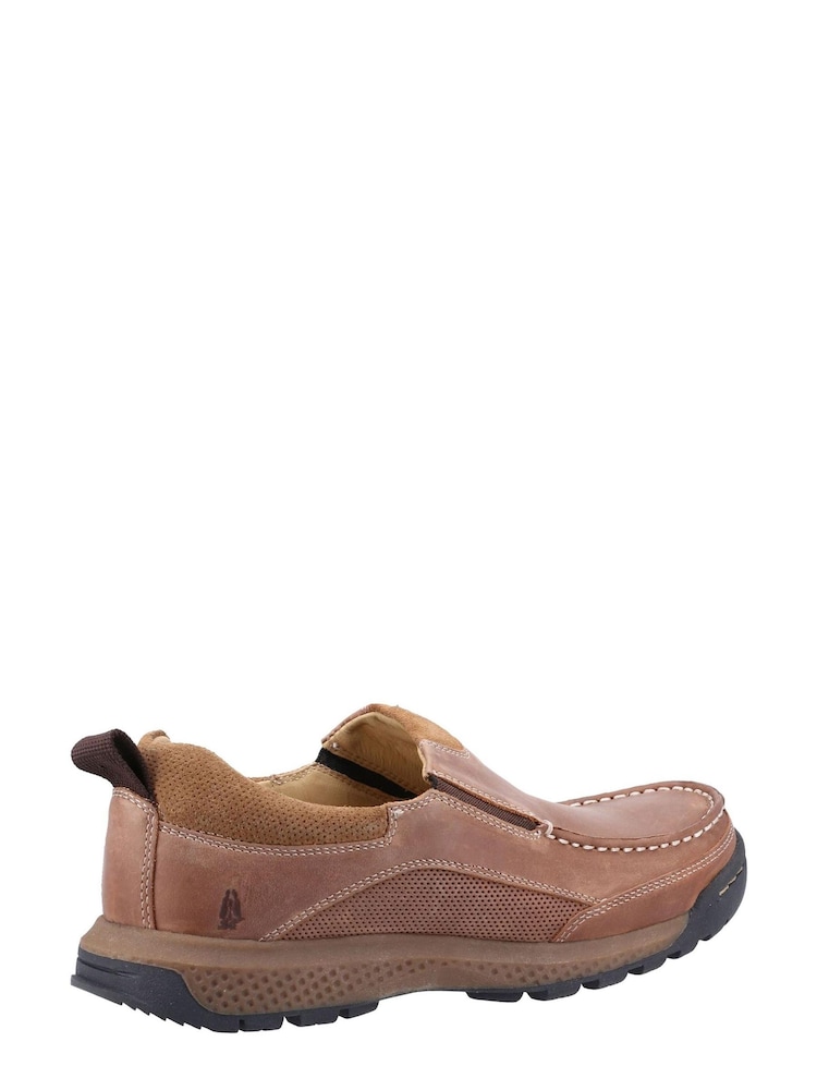 Hush Puppies Brown Duncan Slip-On Shoes - Image 2 of 5