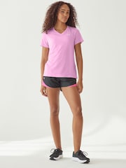 Under Armour Pink Light Tech V-Neck T-Shirt - Image 2 of 7
