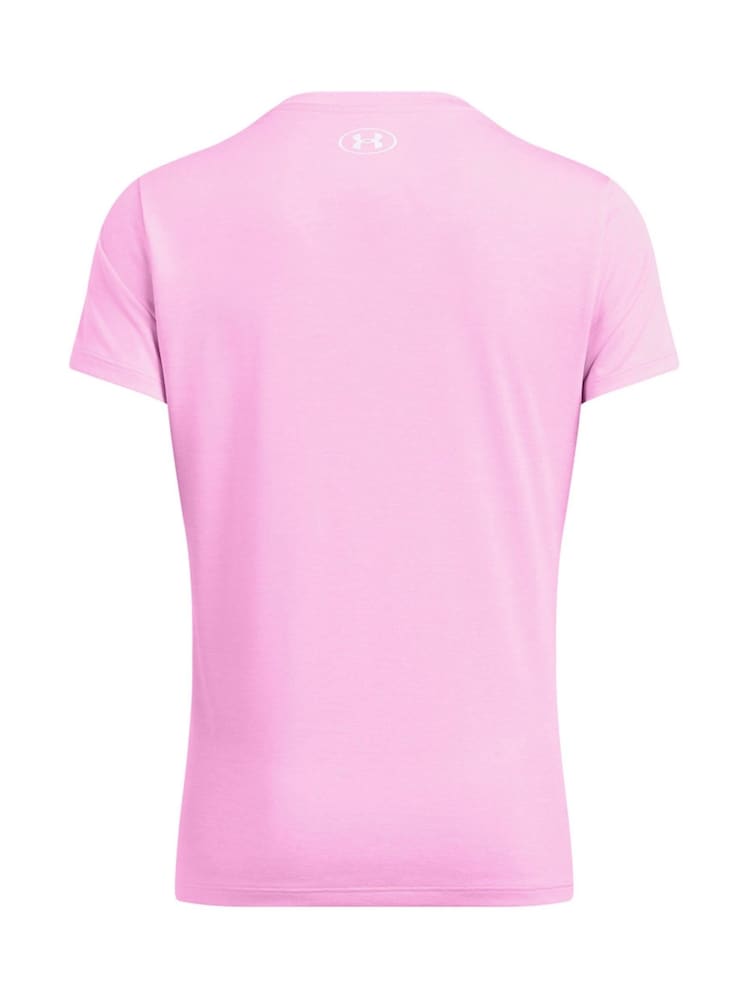 Under Armour Pink Light Tech V-Neck T-Shirt - Image 7 of 7