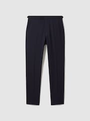 Reiss Navy Hope Slim-Fit Wool-Blend Suit Trousers - Image 2 of 7