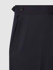 Reiss Navy Hope Slim-Fit Wool-Blend Suit Trousers - Image 7 of 7