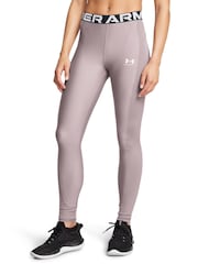 Under Armour Grey HeatGear Rib Leggings - Image 1 of 4
