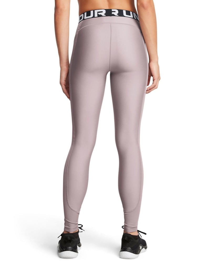 Under Armour Grey HeatGear Rib Leggings - Image 2 of 4