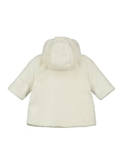 Emile Et Rose Deep Pile Fleece Ivory Jacket with 3D Teddy & Hood - Image 3 of 3