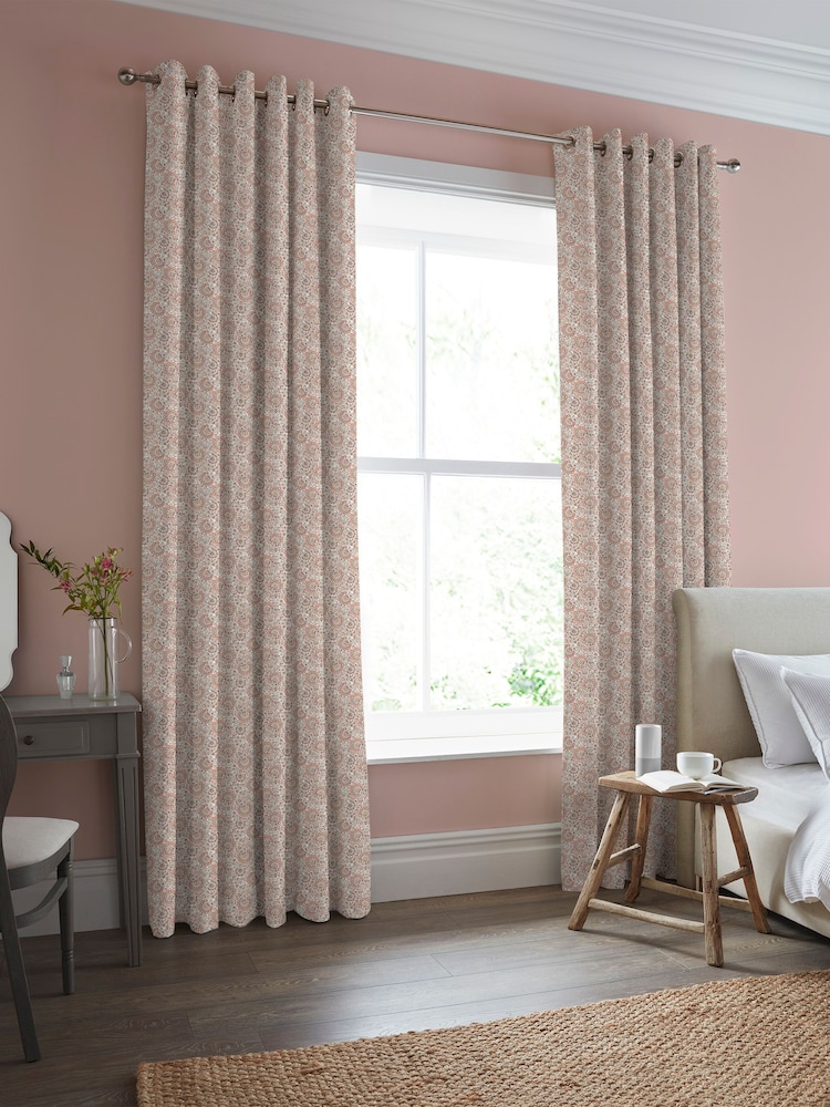 Laura Ashley Apricot Painswick Paisley Made to Measure Curtains - Image 1 of 9