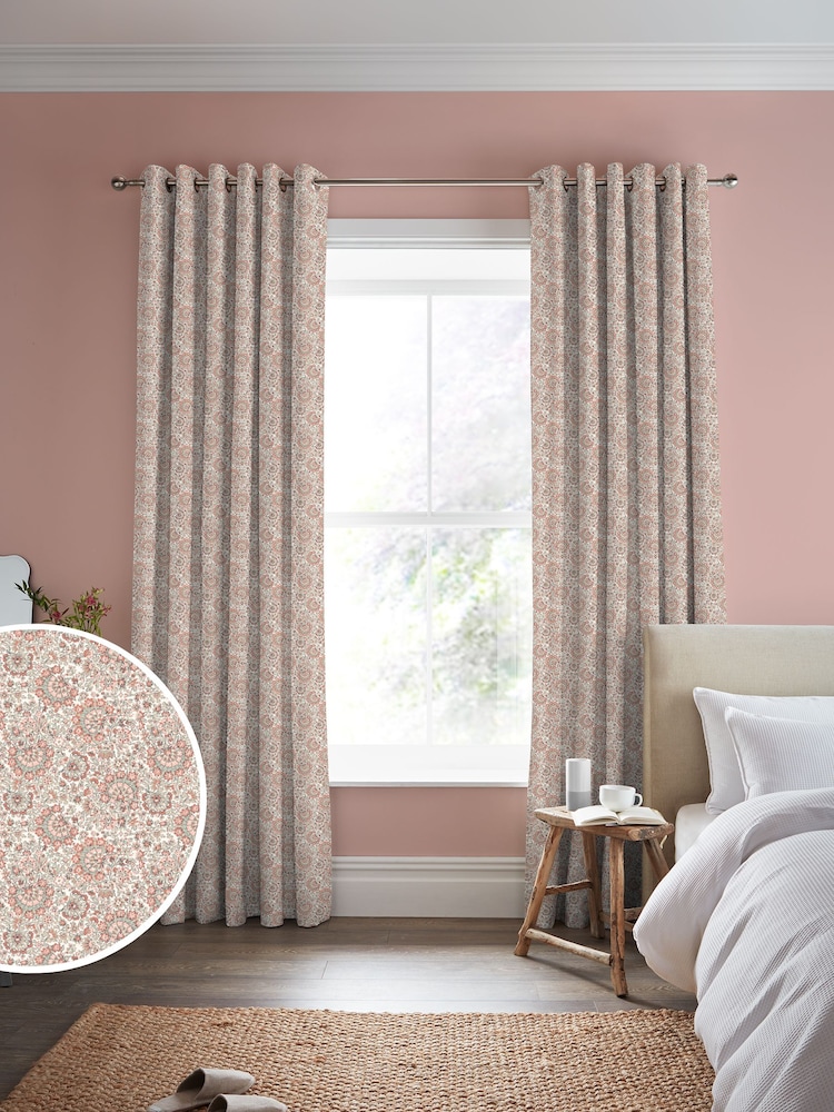 Laura Ashley Apricot Painswick Paisley Made to Measure Curtains - Image 2 of 9