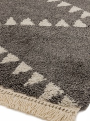 Asiatic Rugs Charcoal Grey Rocco Flags Ultra Soft Rug - Image 3 of 4