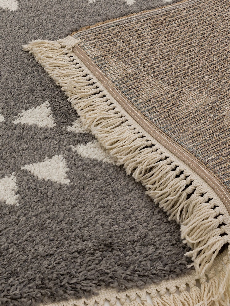 Asiatic Rugs Charcoal Grey Rocco Flags Ultra Soft Rug - Image 4 of 4