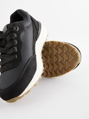 Black Animal Print Lace-Up Chunky Trainers - Image 5 of 5