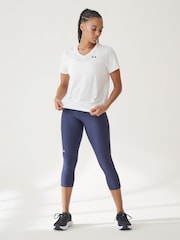 Under Armour Blue Tech Hi Capri Leggings - Image 2 of 7