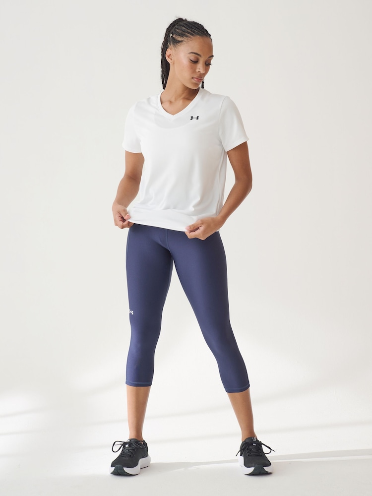Under Armour Blue Tech Hi Capri Leggings - Image 2 of 7