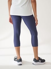 Under Armour Blue Tech Hi Capri Leggings - Image 3 of 7