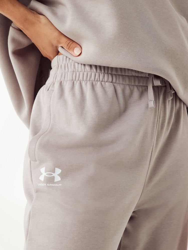 Under Armour Grey Rival Terry Joggers - Image 6 of 6