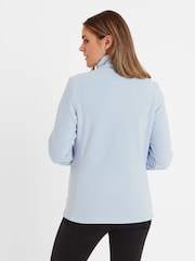 Tog 24 Sky Blue Revive Fleece Zip Neck Jumper - Image 2 of 5