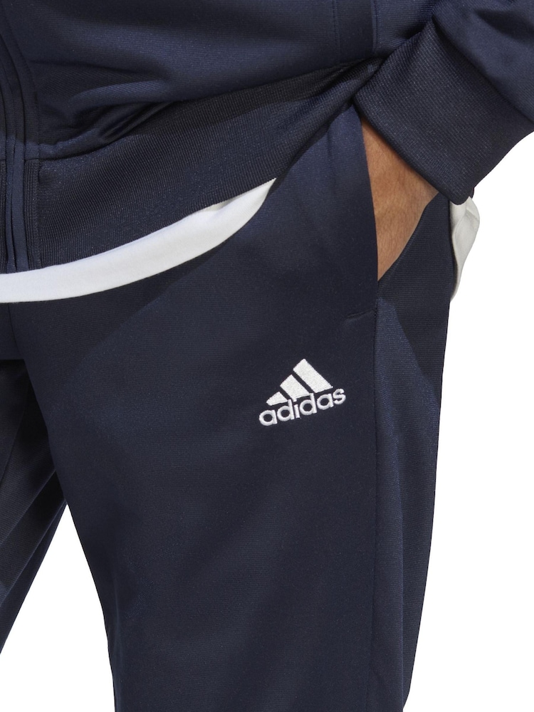 adidas Blue Sportswear Linear Logo Tricot Tracksuit - Image 6 of 8