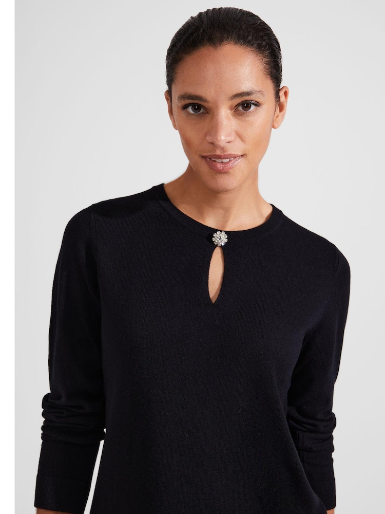 Hoobs Blue Wrenley Jumper - Image 1 of 2