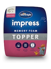Silentnight White Impress 5cm Memory Foam Mattress Topper - Image 2 of 10