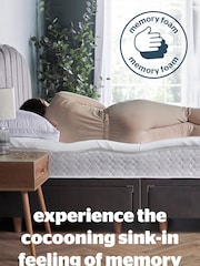 Silentnight White Impress 5cm Memory Foam Mattress Topper - Image 4 of 10