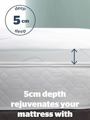 Silentnight White Impress 5cm Memory Foam Mattress Topper - Image 6 of 10