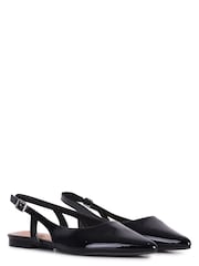 Linzi Black Evelyn Pointed Toe Flat Shoes - Image 3 of 4