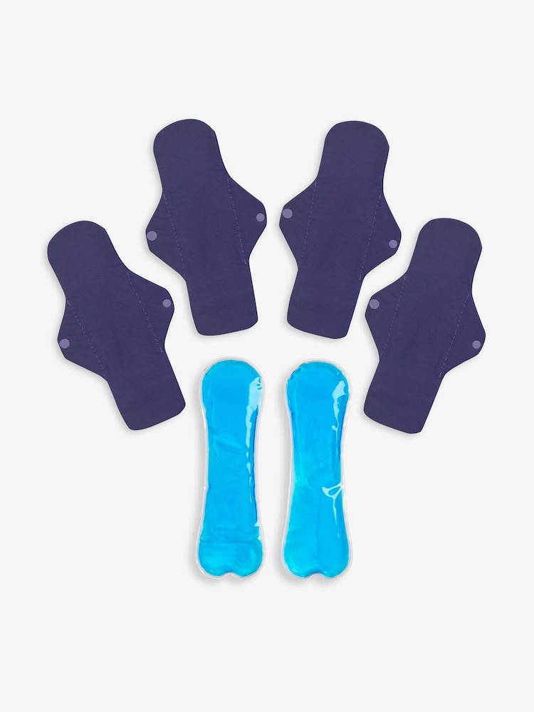 JoJo Maman Bébé Almohadillas de gel reutilizables calientes y frías calmantes para el posparto - Imagen 1 de 3