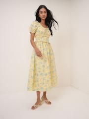 Nobodys Child Yellow Ariel Midi Dress - Image 1 of 5